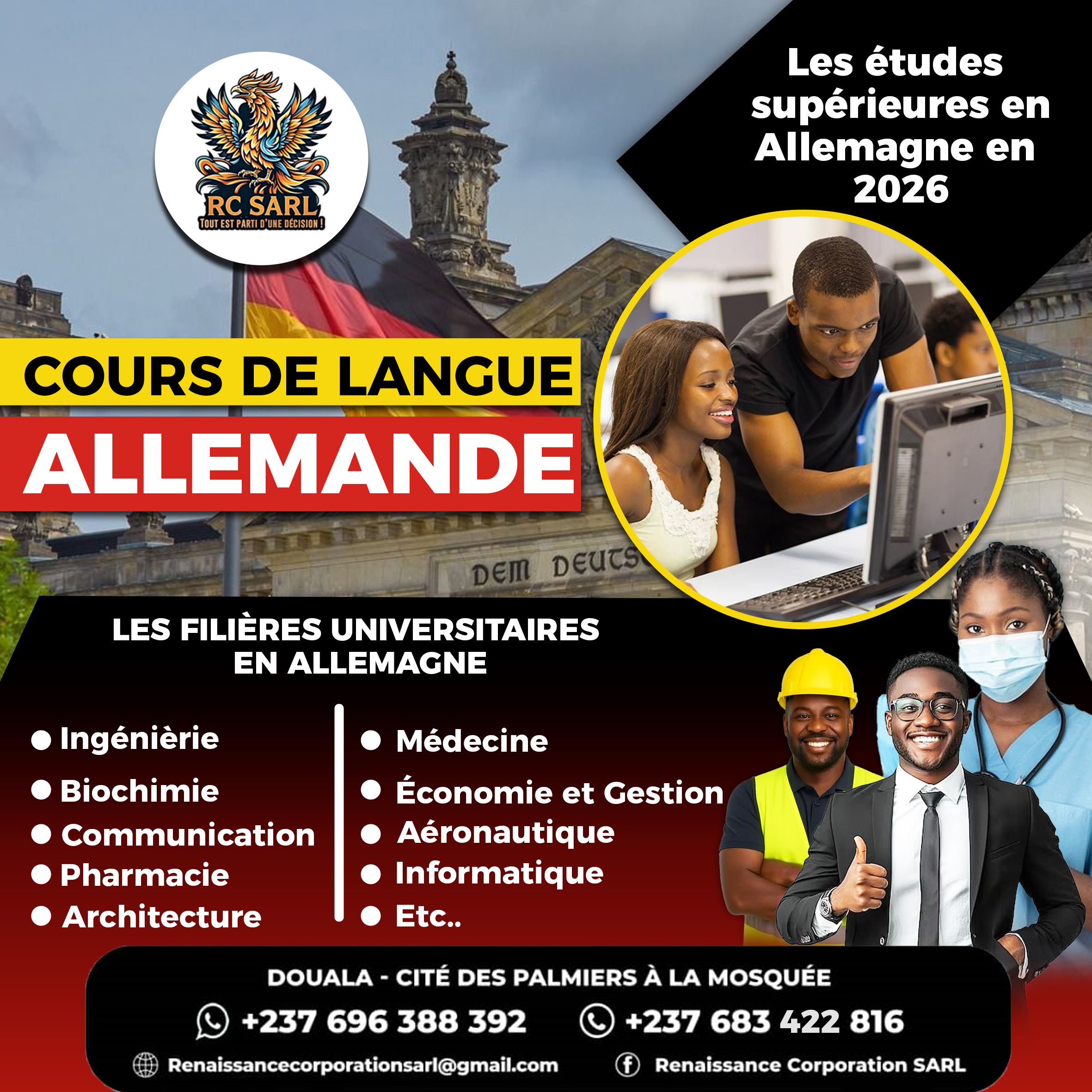 Cours d'allemand en salle