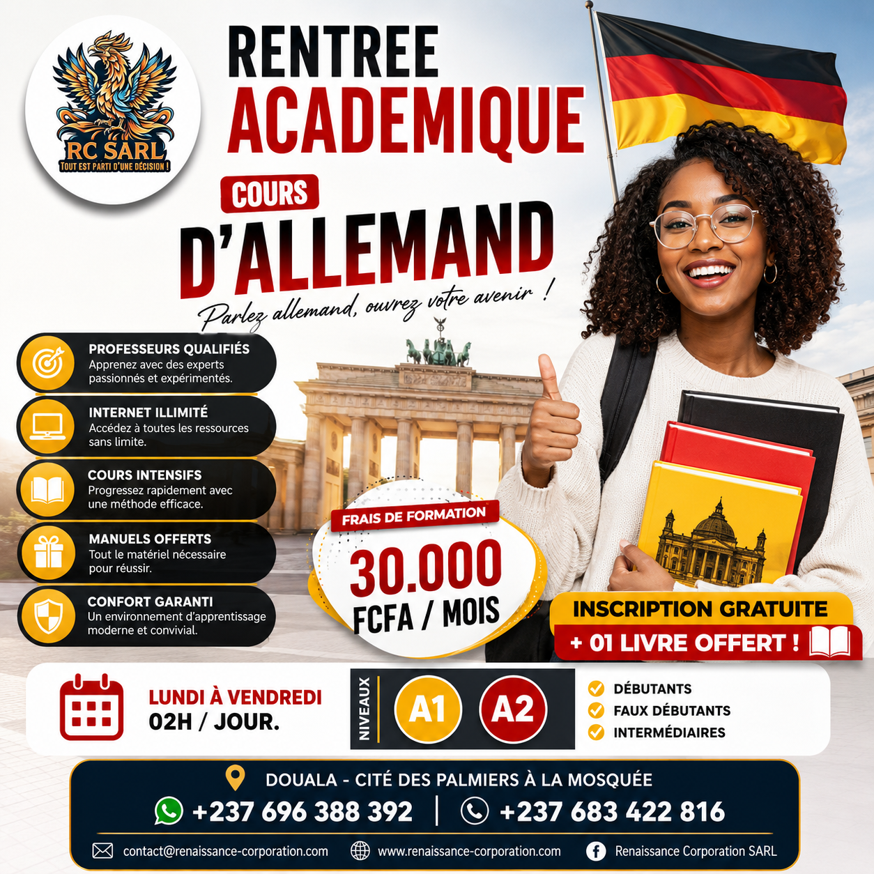 Cours d'allemand en salle